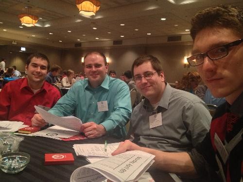 TJ, Kyle, Steve and Tim at the Regional Meeting at Chicago, IL
